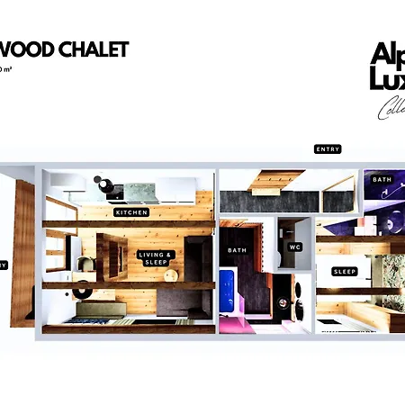 Oldwood - Design & Balcony Dom wakacyjny *